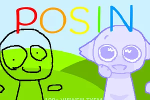 POSIN' ] - sprunki meme collab with @CosmoDaNoob finished