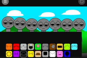 sprunki but black is normal
