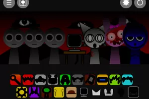 Sprunki but black lines
