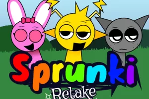 Sprunki Retake but black is sonic.exe