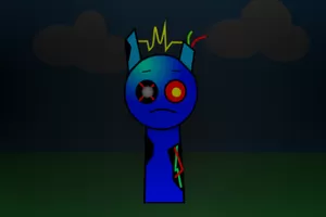 Sprunki electo blue oc revamp